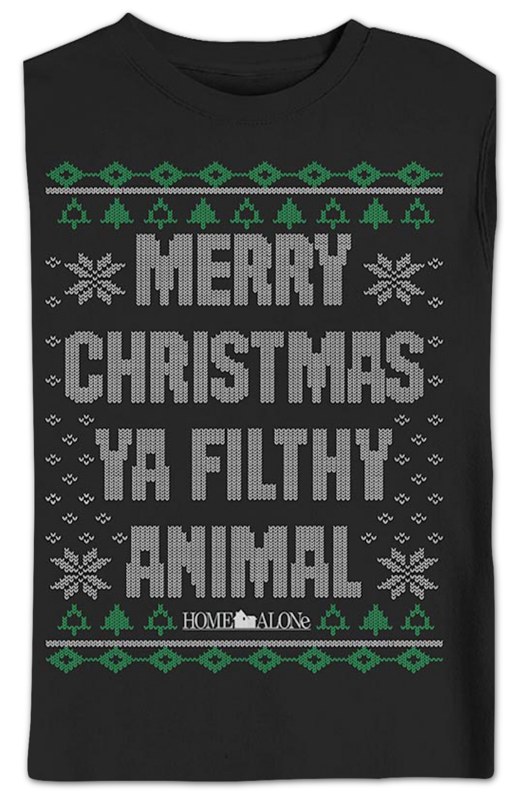 Filthy Animal Faux Ugly Sweater Home Alone Sweatshirt product image 2
