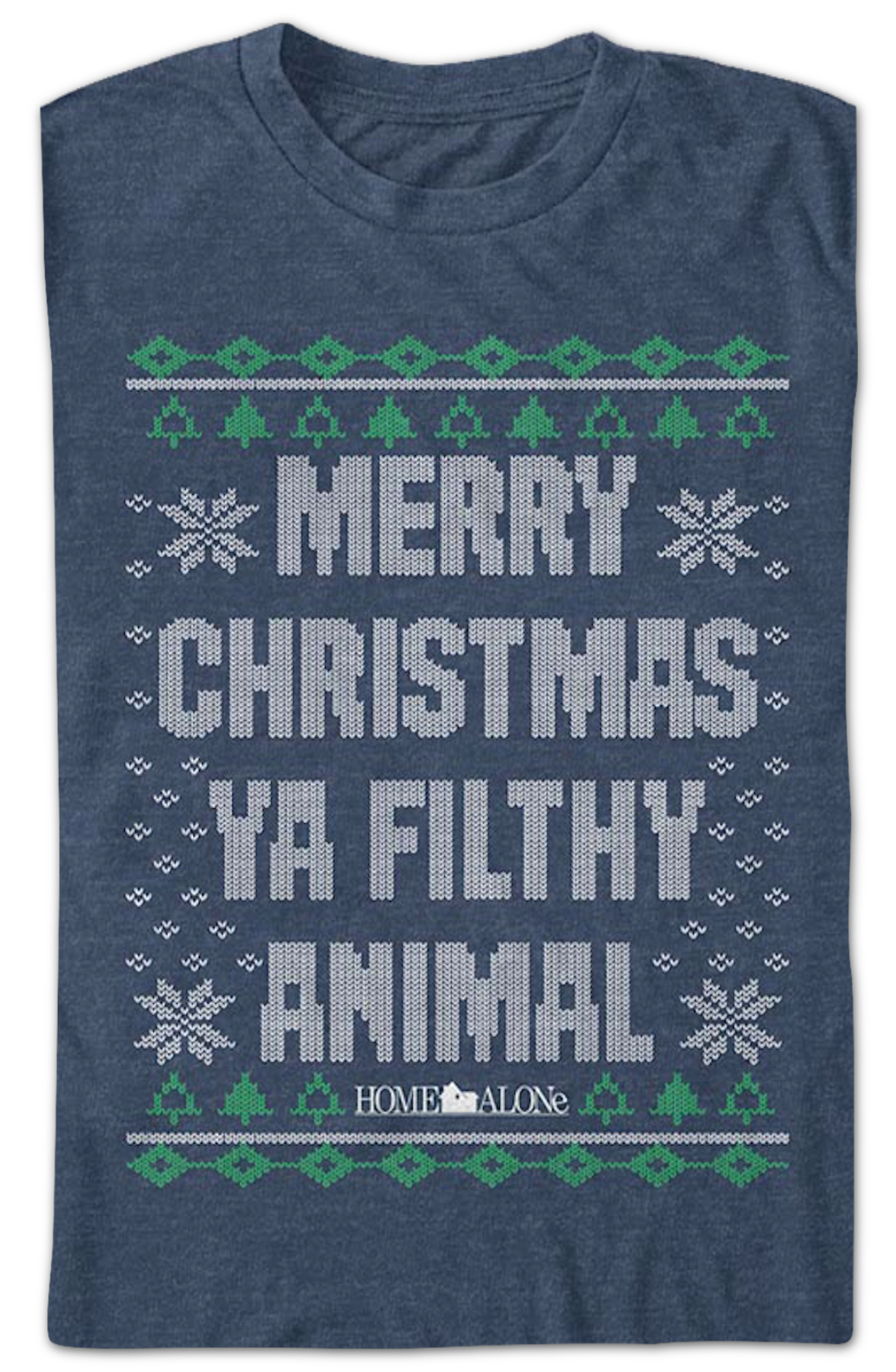 Filthy Animal Faux Ugly Sweater Home Alone T-Shirt product image 2