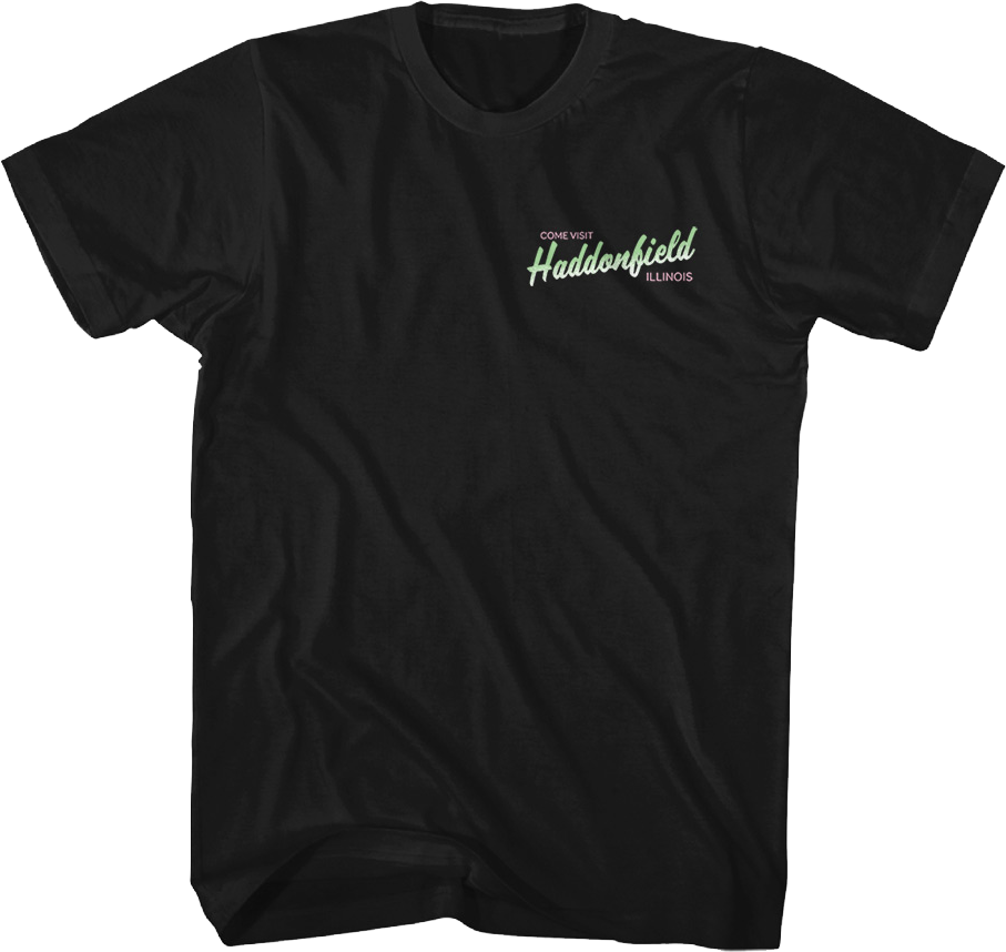 Front & Back Come Visit Haddonfield Halloween T-Shirt product image 3