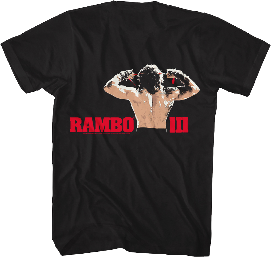 Front & Back Rambo III T-Shirt product image 1