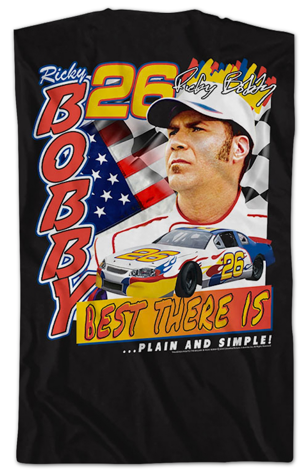 Front & Back Ricky Bobby Talladega Nights T-Shirt product image 2