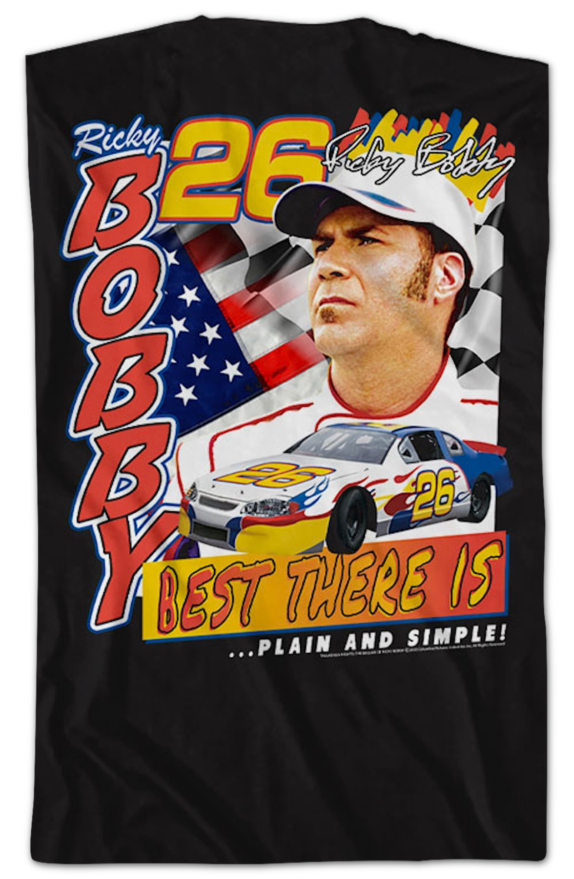 Front & Back Ricky Bobby Talladega Nights T-Shirt product image 2