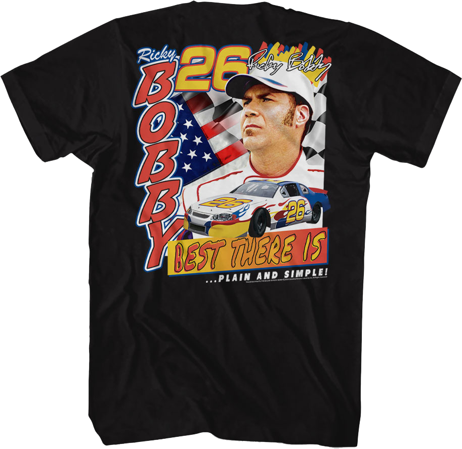 Front & Back Ricky Bobby Talladega Nights T-Shirt product image 1