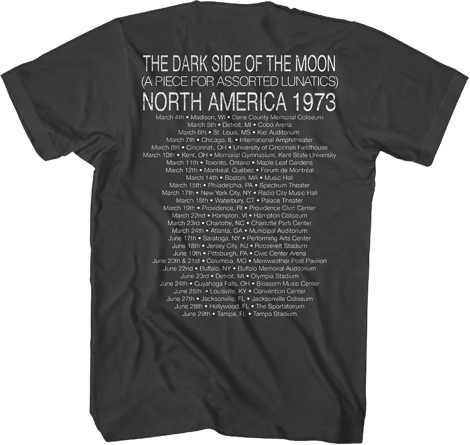The Dark Side of Moon North America 1973 Pink Floyd T-Shirt product image 3