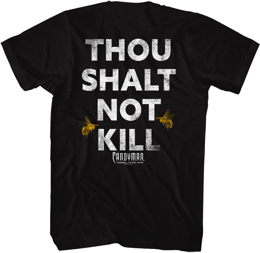 Front & Back Thou Shalt Not Kill Candyman T-Shirt product image 1