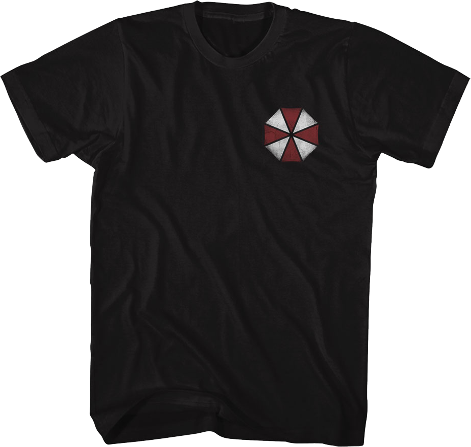 Front & Back Umbrella Corporation Logo Resident Evil T-Shirt product image 3