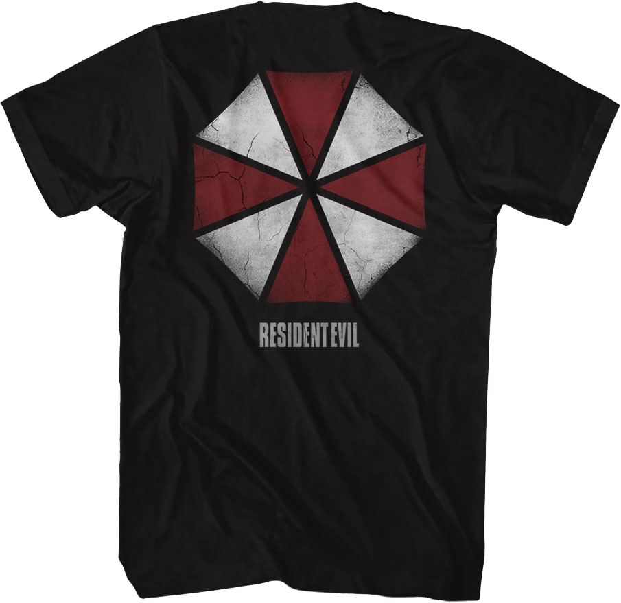 Front & Back Umbrella Corporation Logo Resident Evil T-Shirt product image 1