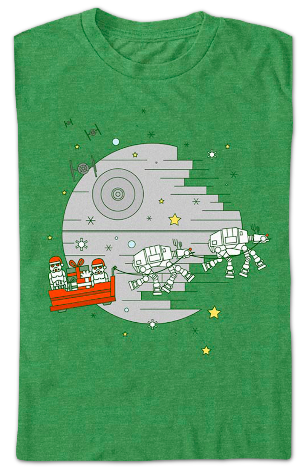 Galactic Empire Christmas Sleigh Star Wars T-Shirt product image 2