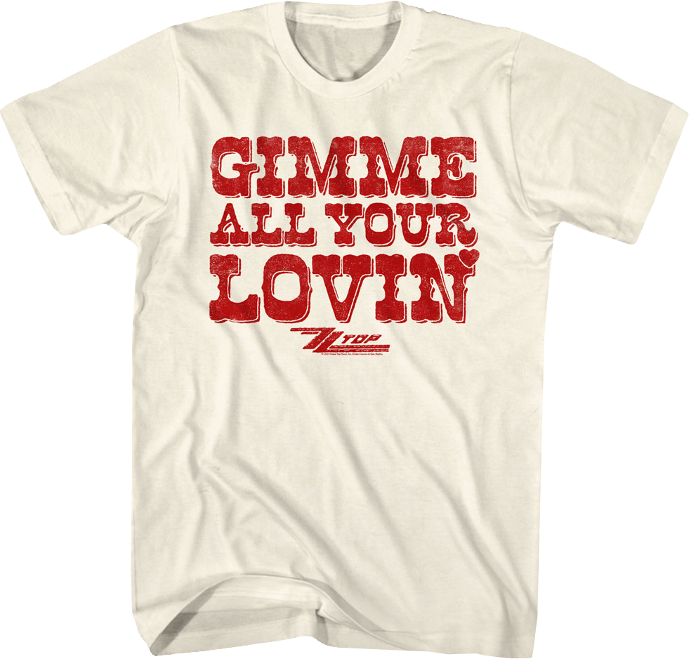 Gimme All Your Lovin' ZZ Top T-Shirt product image 1