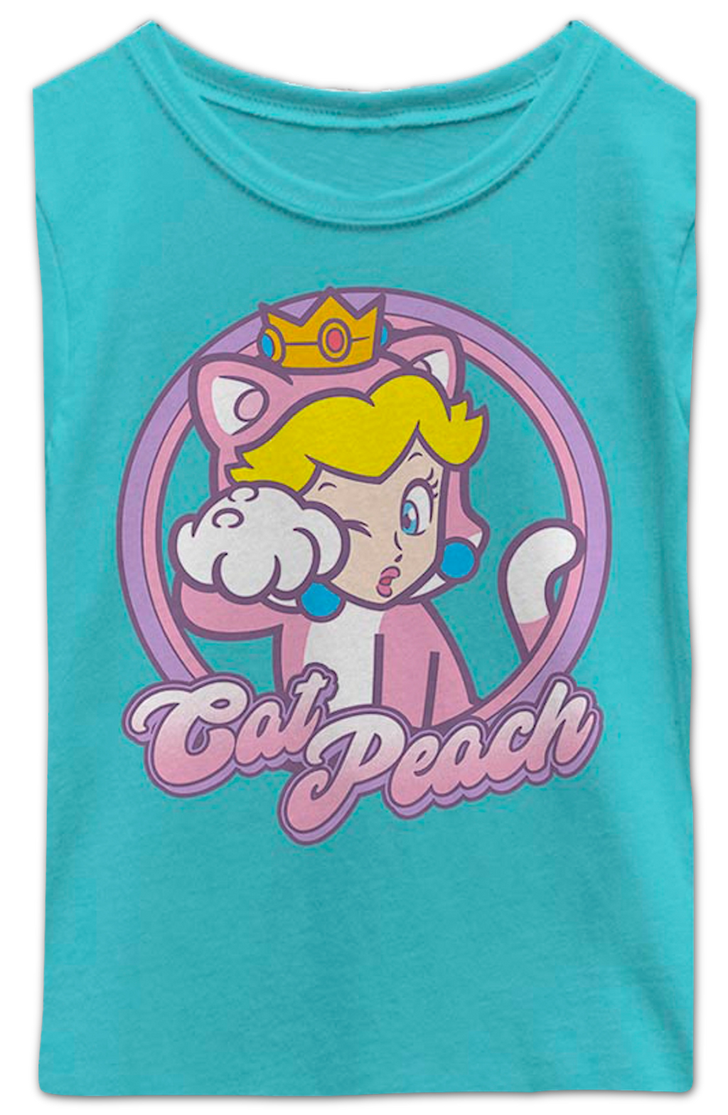 Girls Youth Cat Peach Super Mario Bros. Shirt product image 2