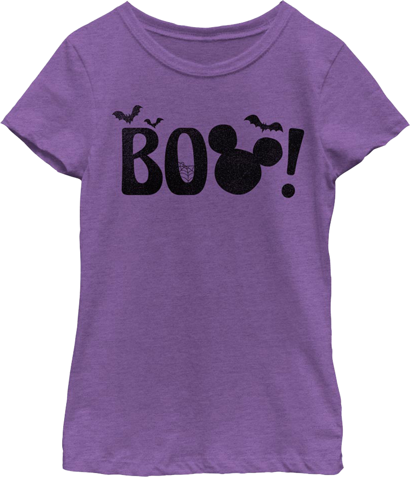 Girls Youth Mickey Mouse Boo Disney Shirt product image 1