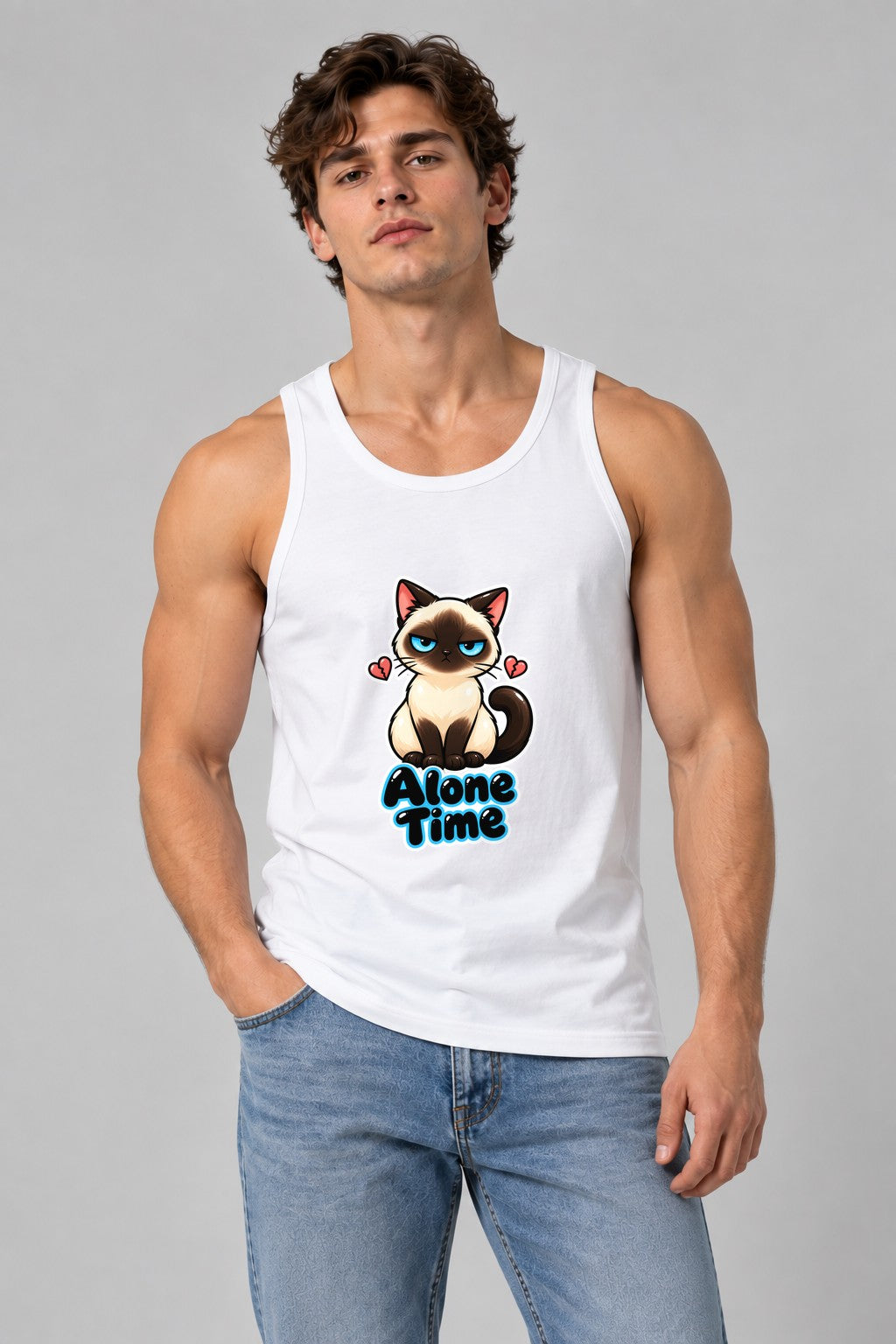 Grumpy Siamese Alone Time