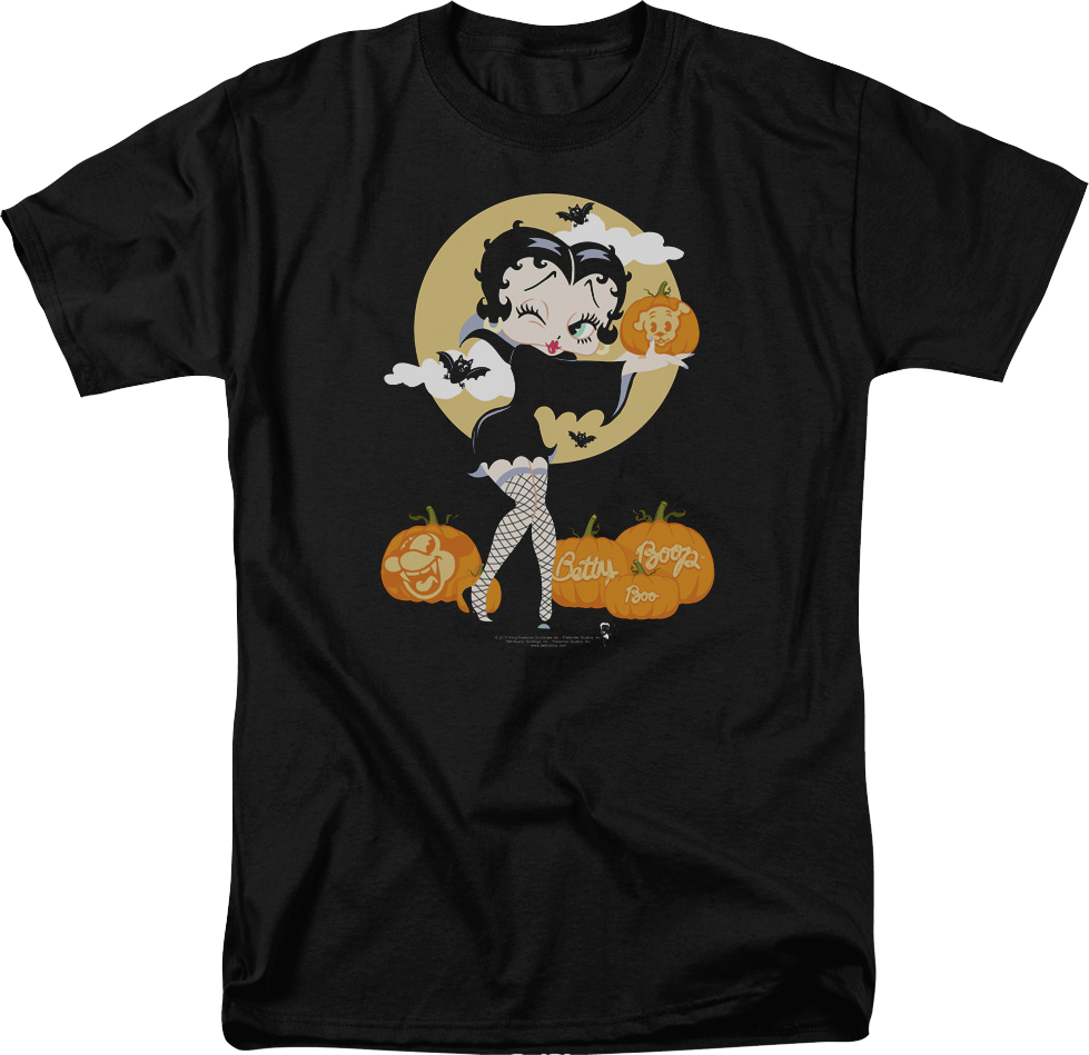 Halloween Pumpkin Patch Betty Boop T-Shirt product image 1
