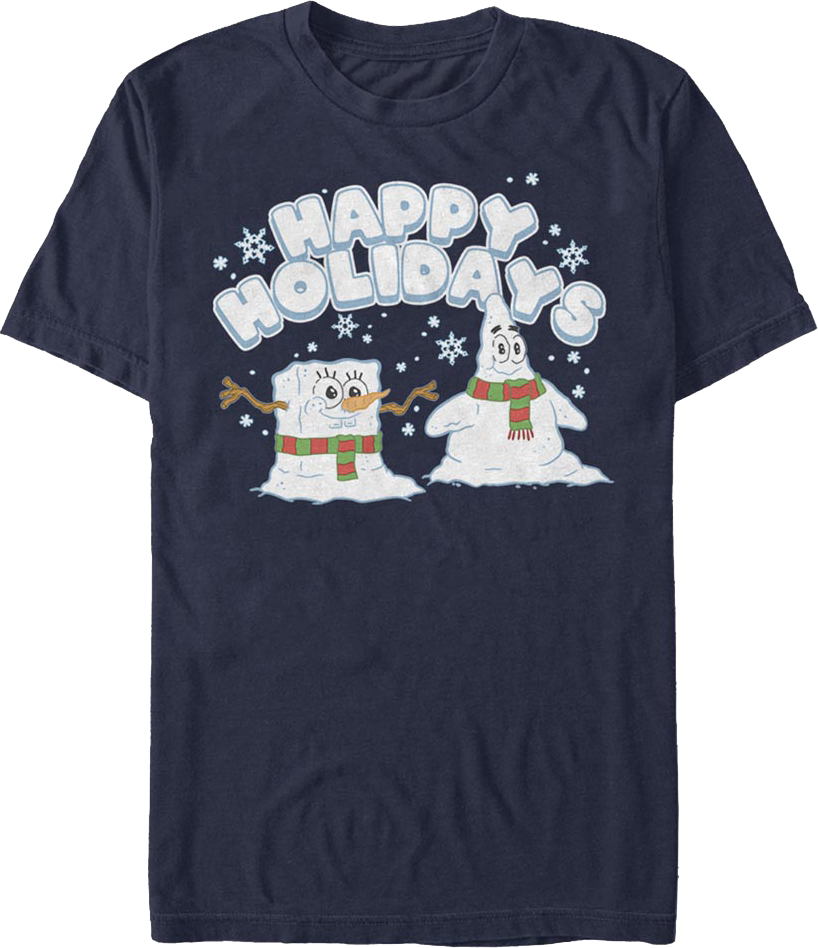 Happy Holidays SpongeBob SquarePants T-Shirt product image 1