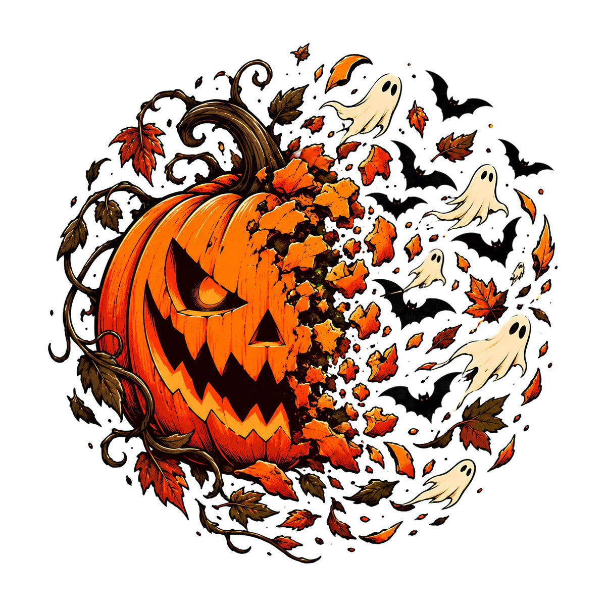 Haunted Pumpkin Wreath product image 3