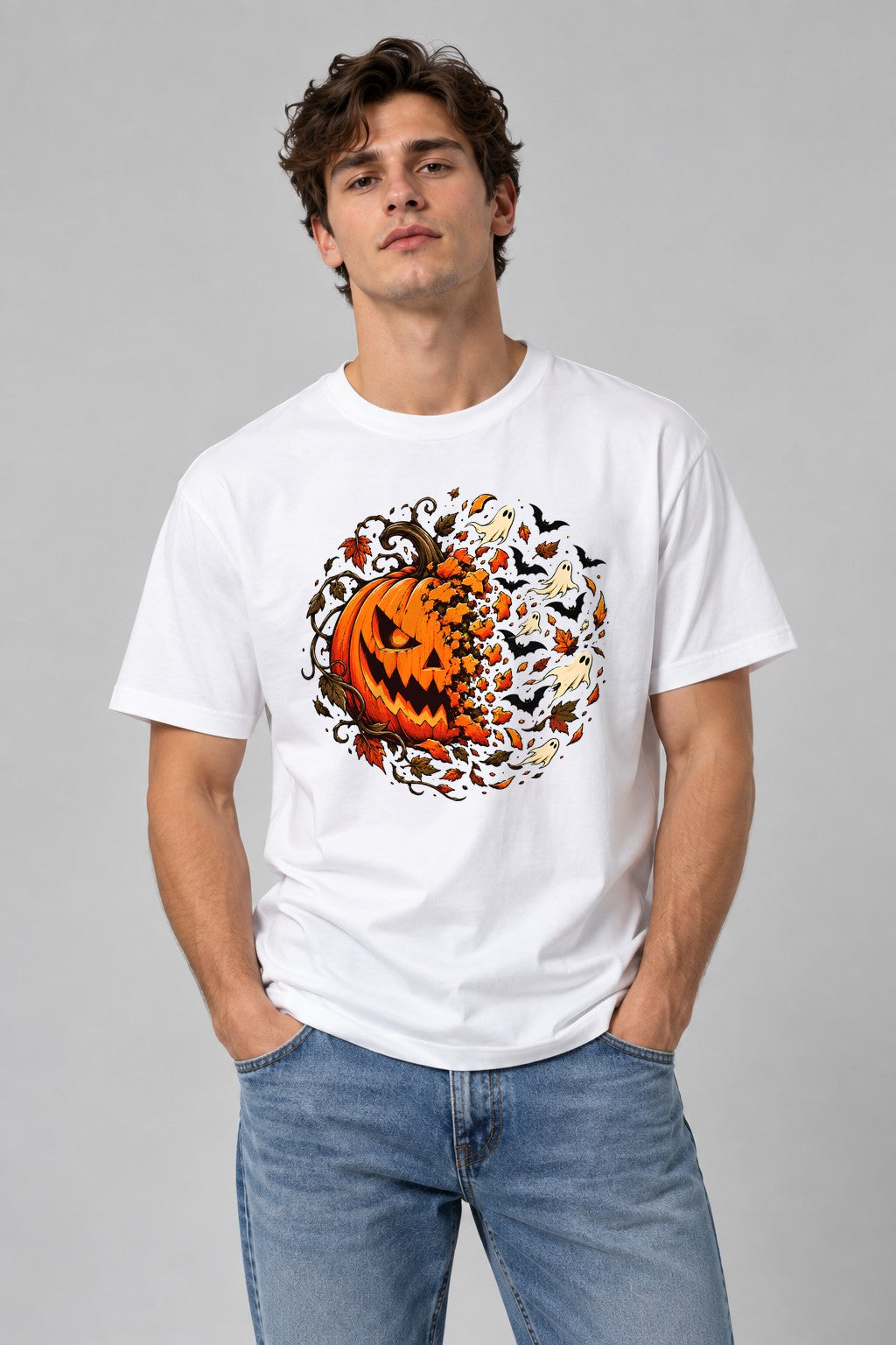 Haunted Pumpkin Wreath product image 1