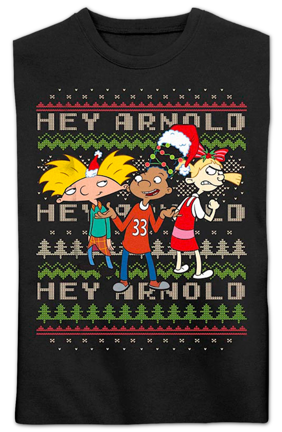 Hey Arnold Faux Ugly Christmas Sweater Nickelodeon product image 1