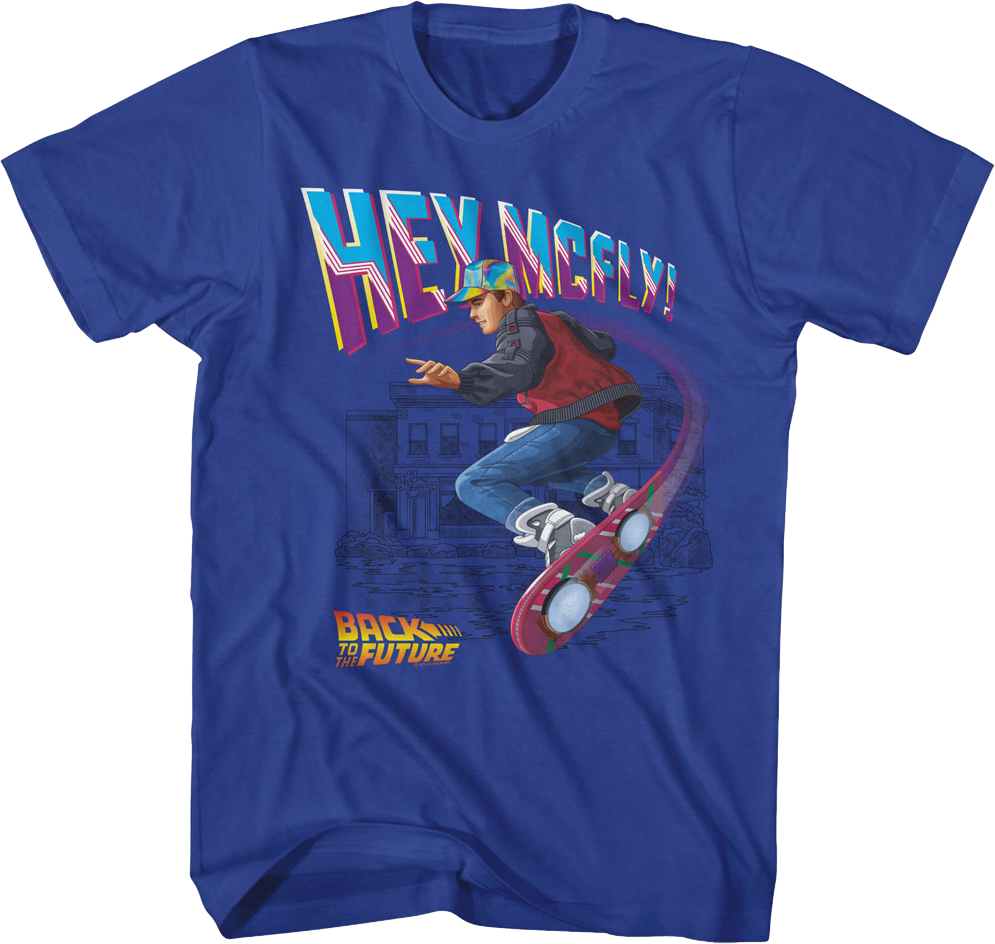 Hey McFly Hoverboard Back To The Future T-Shirt product image 1