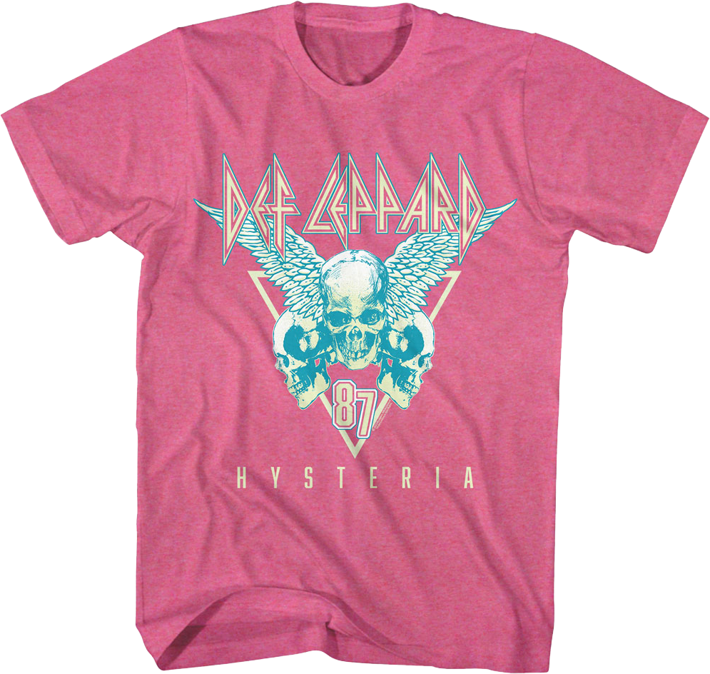 Hysteria Skulls Def Leppard T-Shirt product image 1