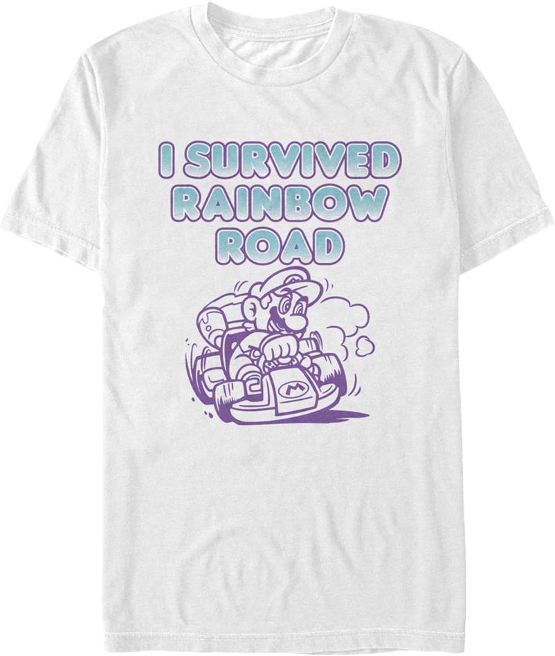 I Survived Rainbow Road Mario Kart T-Shirt product image 1