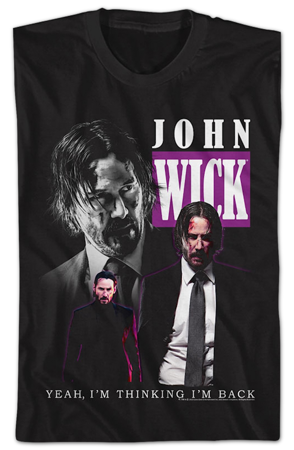 I'm Thinking I'm Back Collage John Wick T-Shirt product image 2