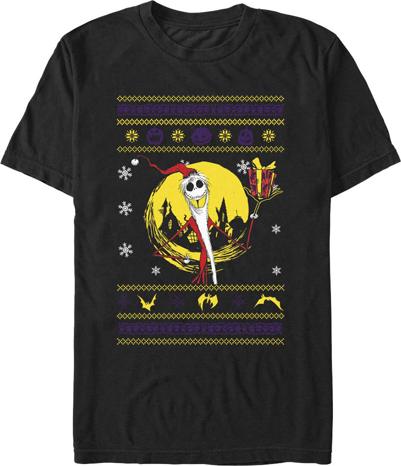 Jack Skellington Faux Ugly Sweater Nightmare Before product image 1