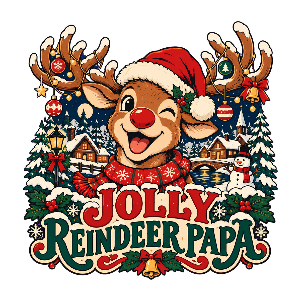 Jolly Reindeer Papa