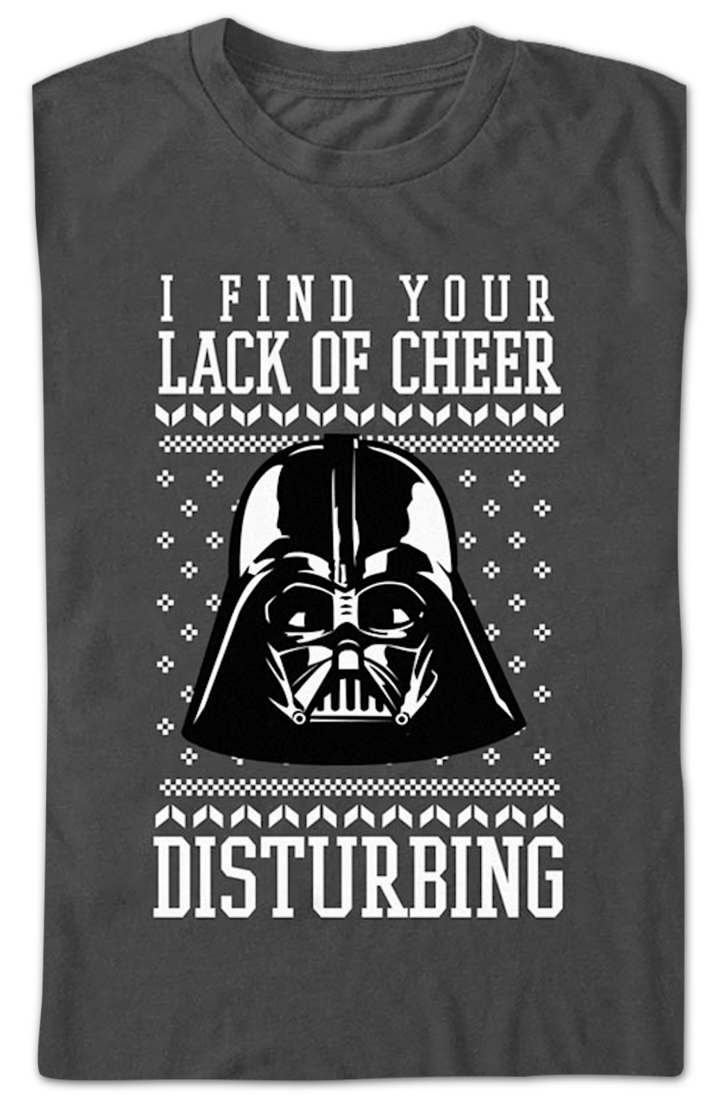 Lack Of Cheer Faux Ugly Christmas Sweater Star Wars T-Shirt product image 2