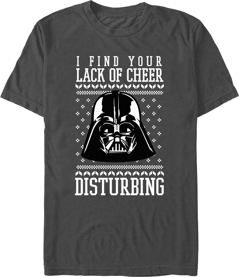 Lack Of Cheer Faux Ugly Christmas Sweater Star Wars T-Shirt product image 1