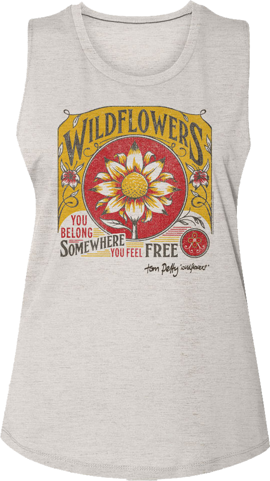 Ladies Wildflowers Tom Petty Sleeveless Shirt product image 1