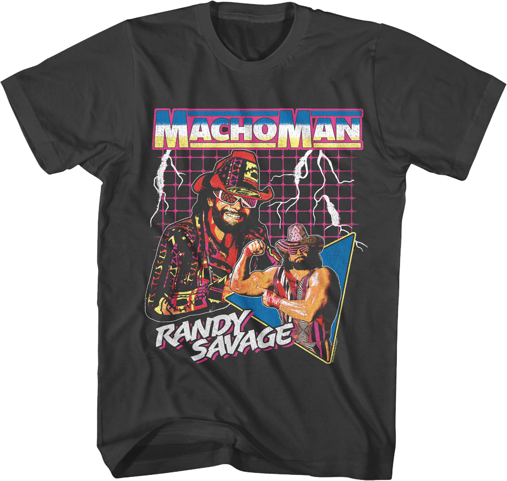 Lightning Collage Macho Man Randy Savage T-Shirt product image 1