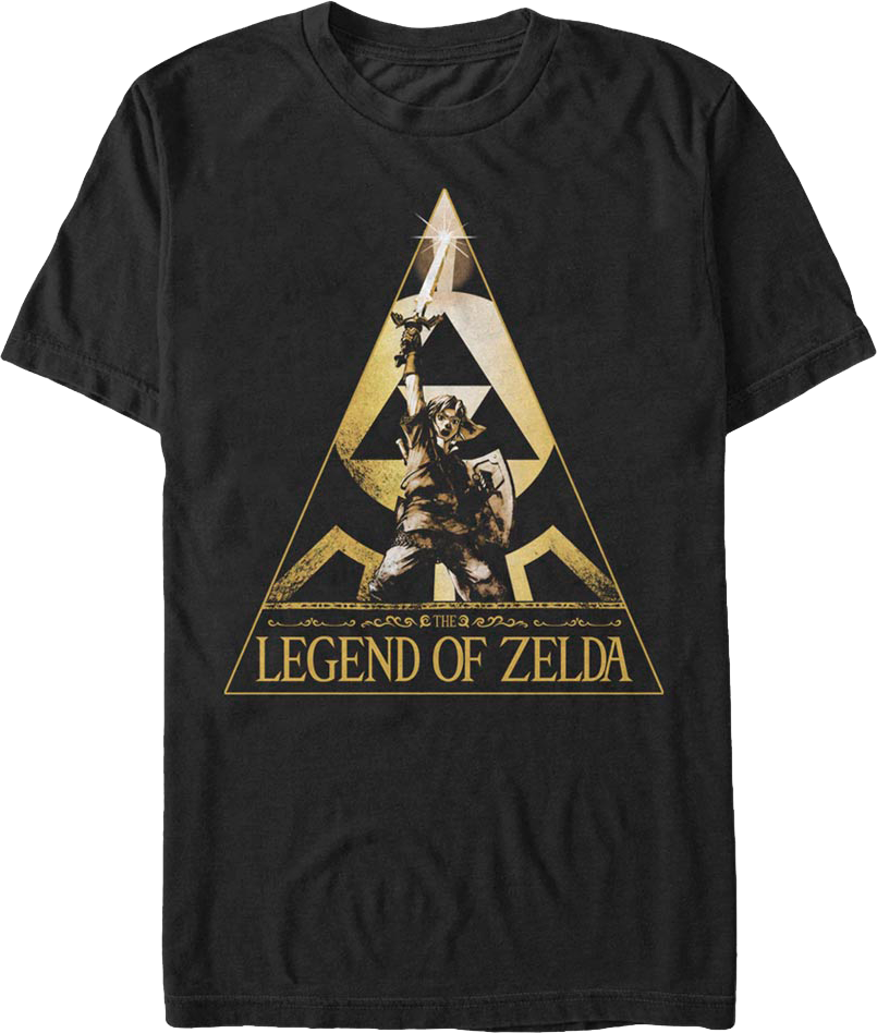 Link Triangle Legend of Zelda Nintendo T-Shirt product image 1