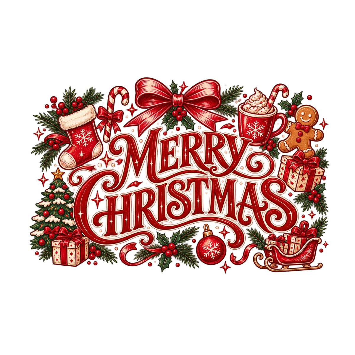 Merry Christmas Typography product image 3