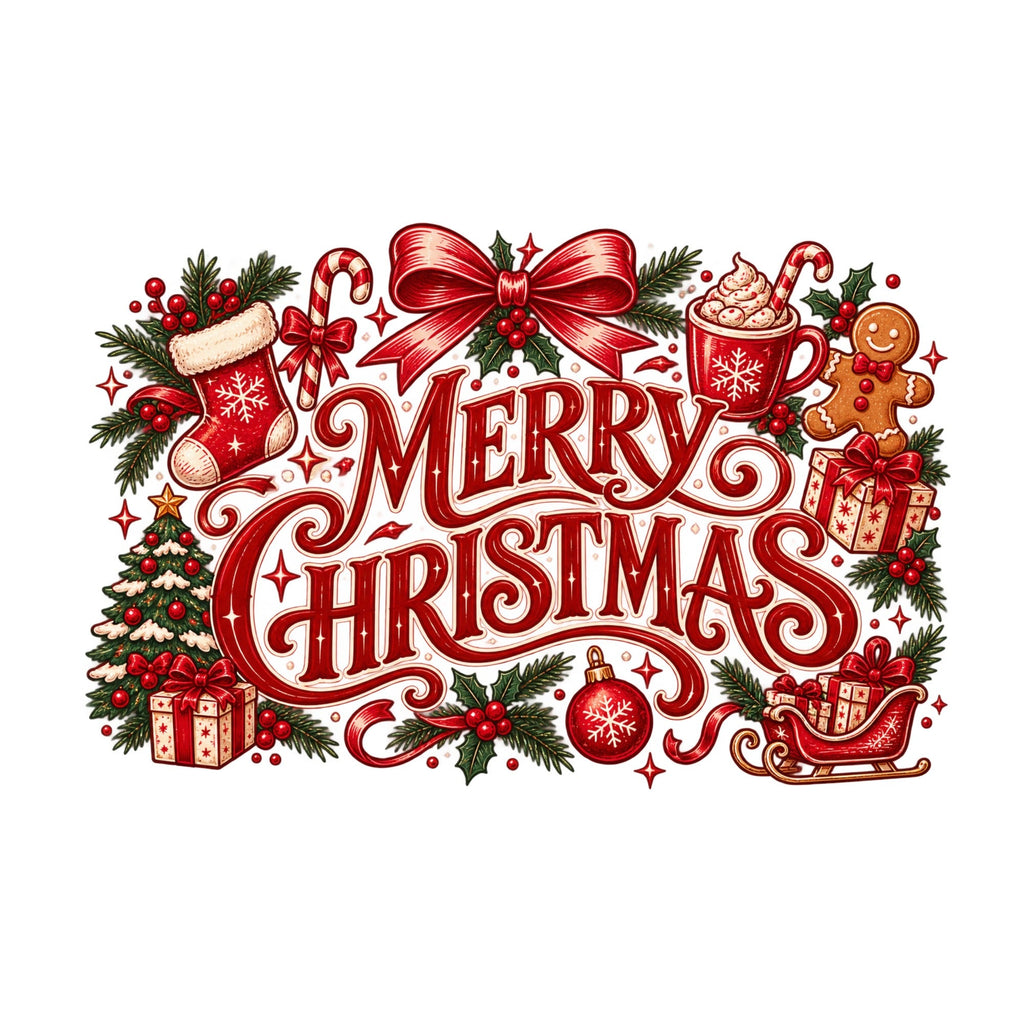 Merry Christmas Typography