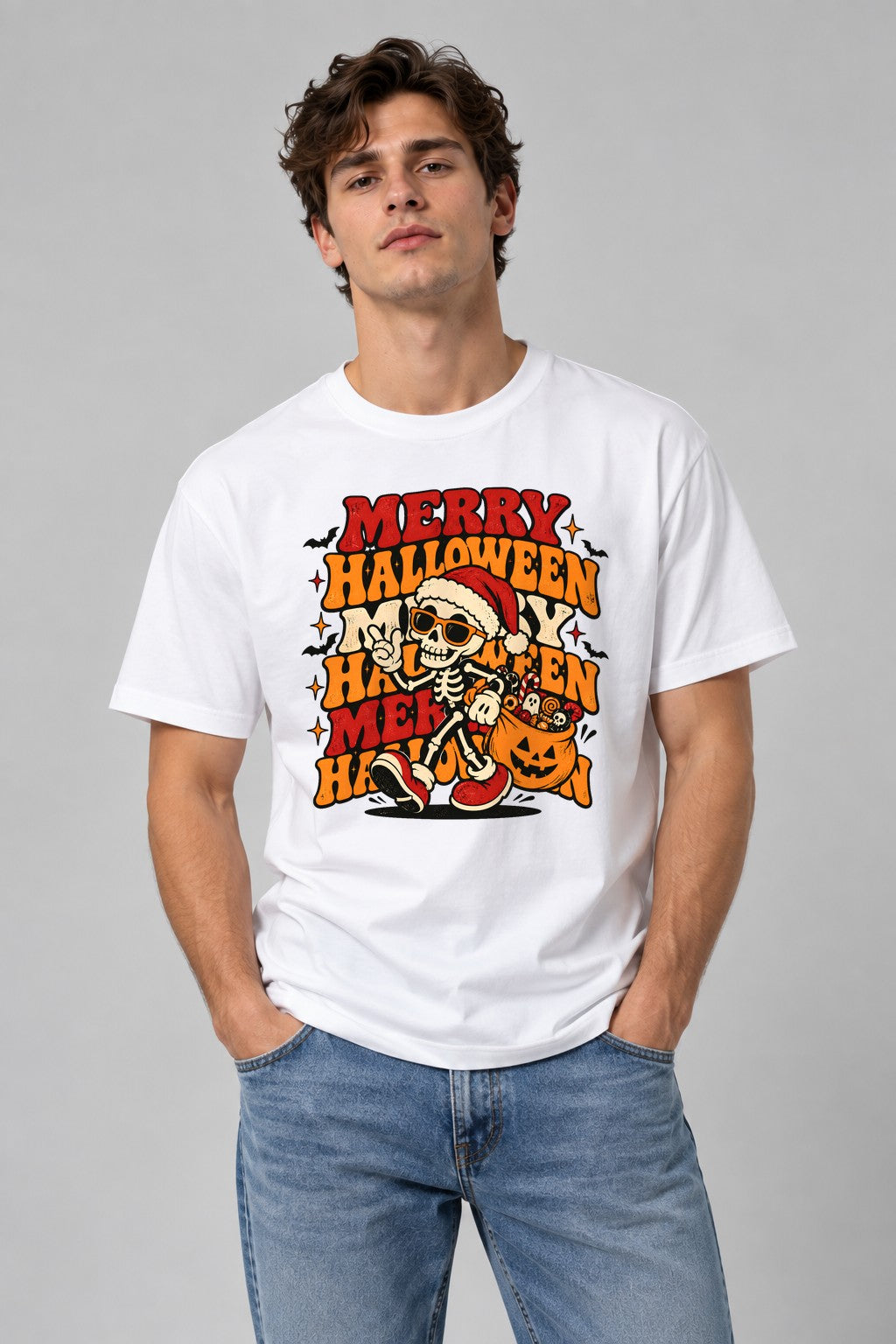 Merry Halloween Skeleton
