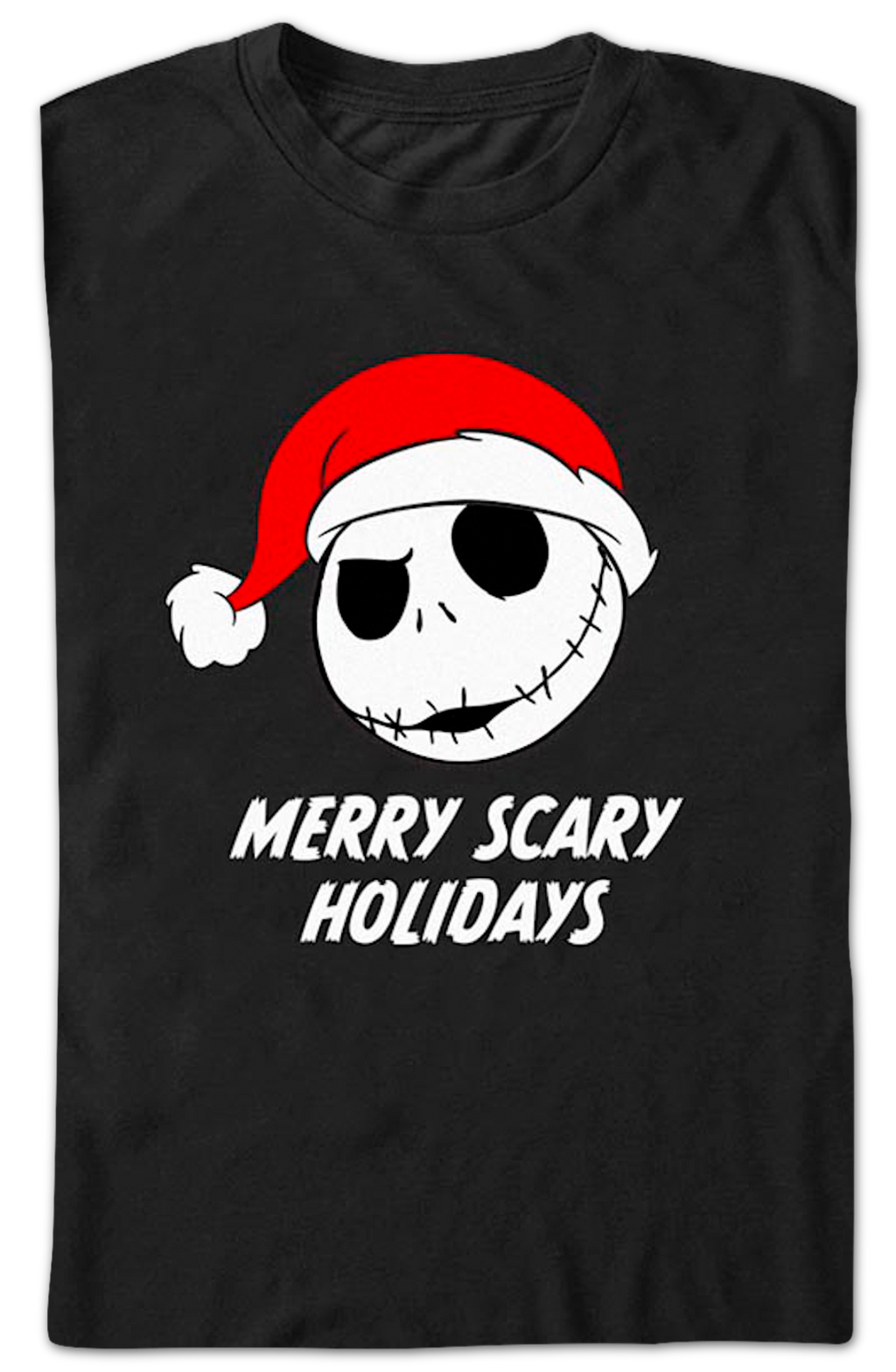 Merry Scary Holidays Nightmare Before Christmas T-Shirt product image 2