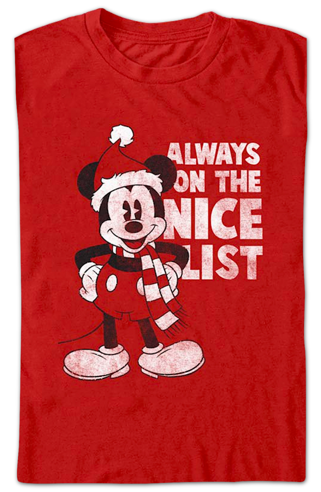 Mickey Mouse Always On The Nice List Disney T-Shirt product image 2