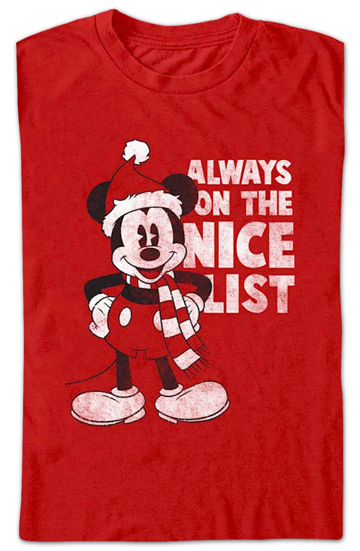 Mickey Mouse Always On The Nice List Disney T-Shirt product image 2