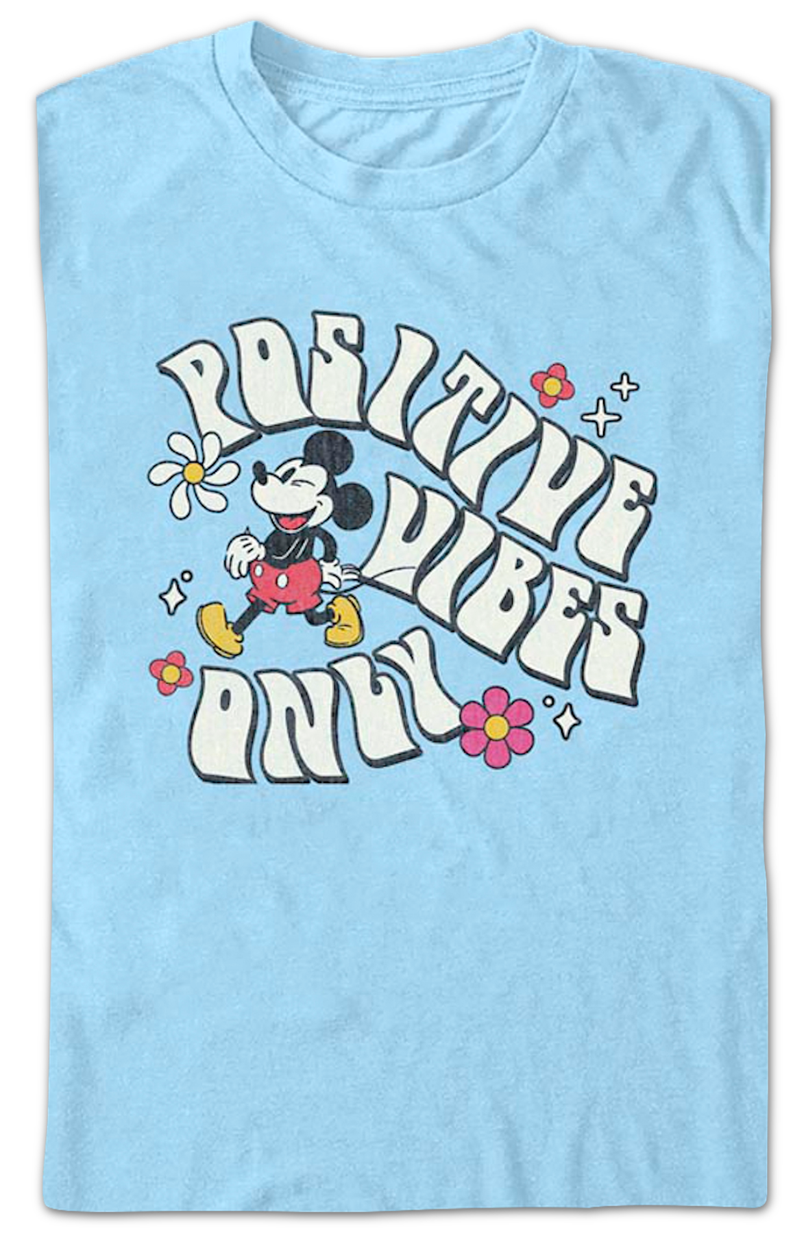 Mickey Mouse Positive Vibes Only Disney T-Shirt product image 2