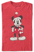 Mickey Mouse Scarf & Santa Claus Hat Disney T-Shirt
