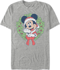 Mickey's Christmas Wreath Disney T-Shirt product image 1