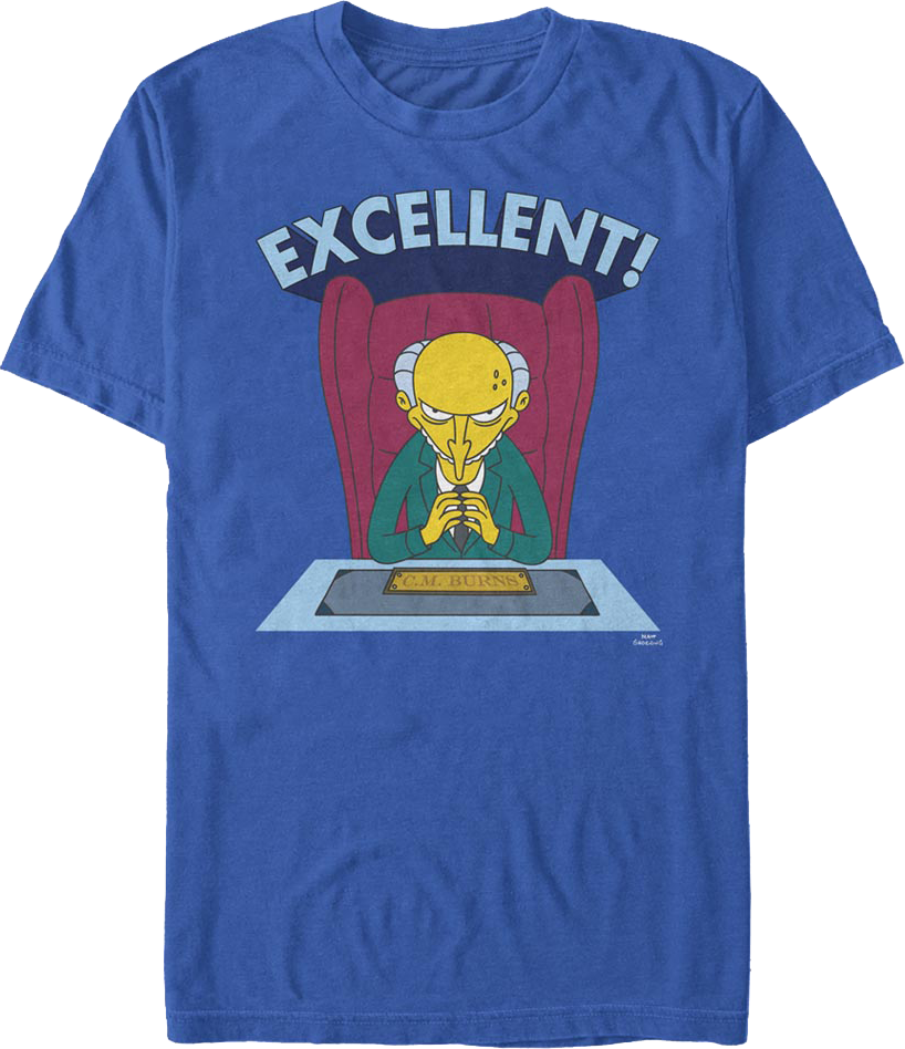 Mr. Burns Excellent Simpsons T-Shirt product image 1