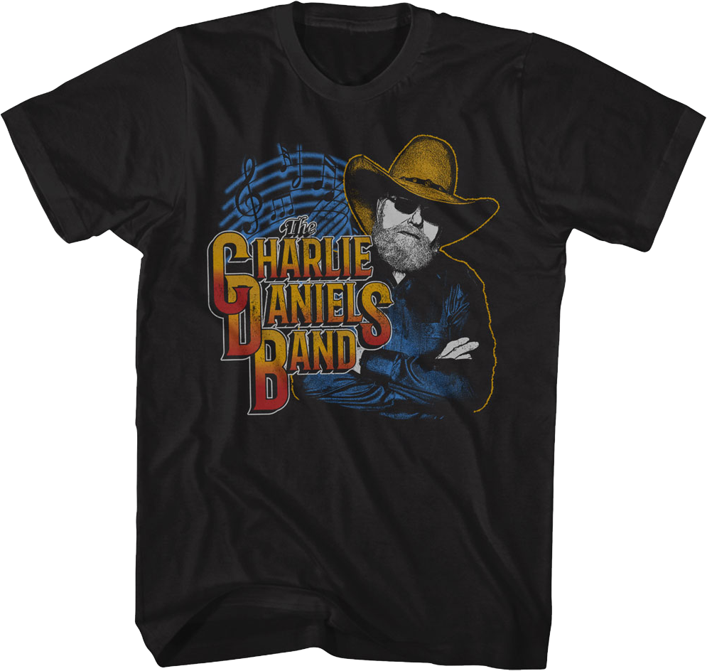 Music Notes Charlie Daniels Band T-Shirt product image 1