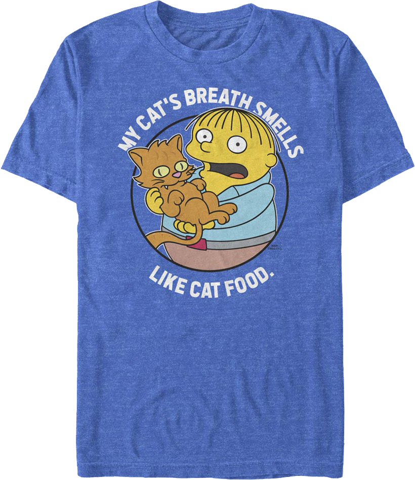 My Cat's Breath Smells Like Cat Food Simpsons T-Shirt product image 1