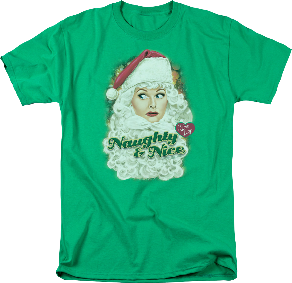 Naughty & Nice I Love Lucy T-Shirt product image 1