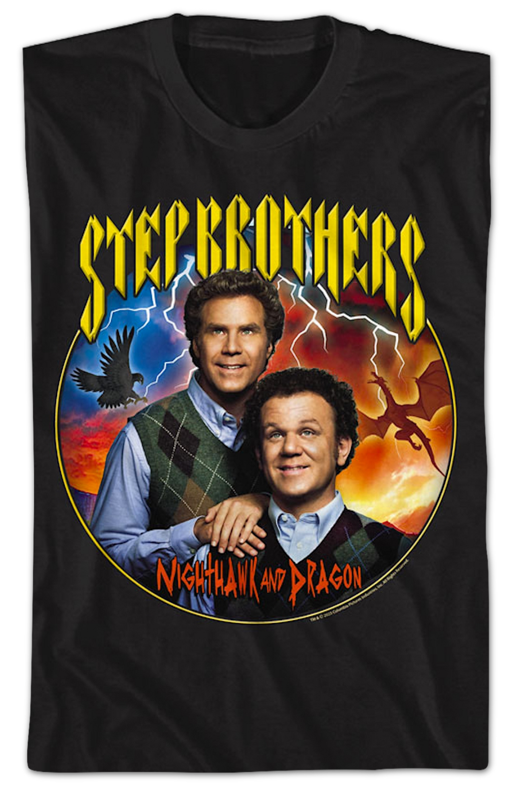 Nighthawk And Dragon Step Brothers T-Shirt product image 2