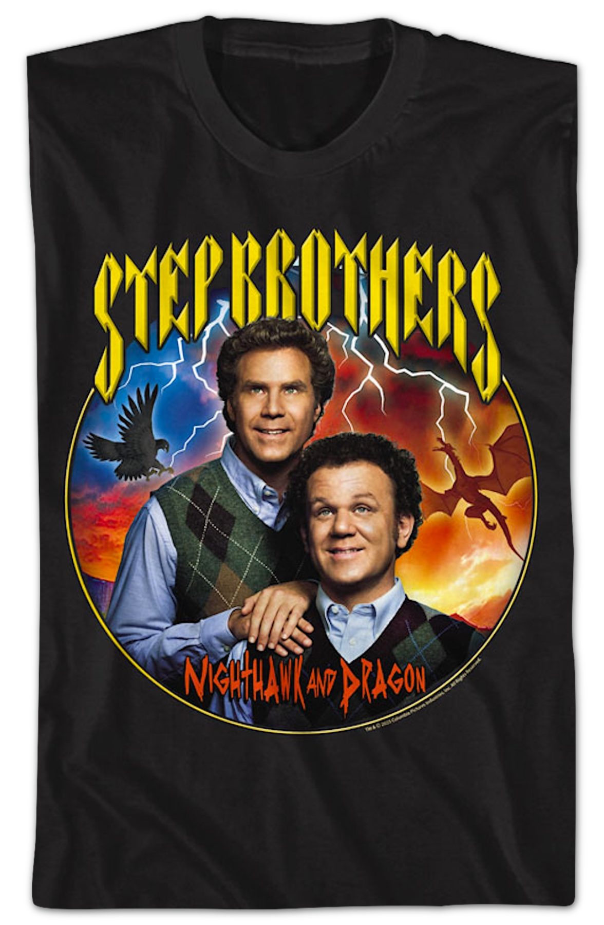 Nighthawk And Dragon Step Brothers T-Shirt product image 2