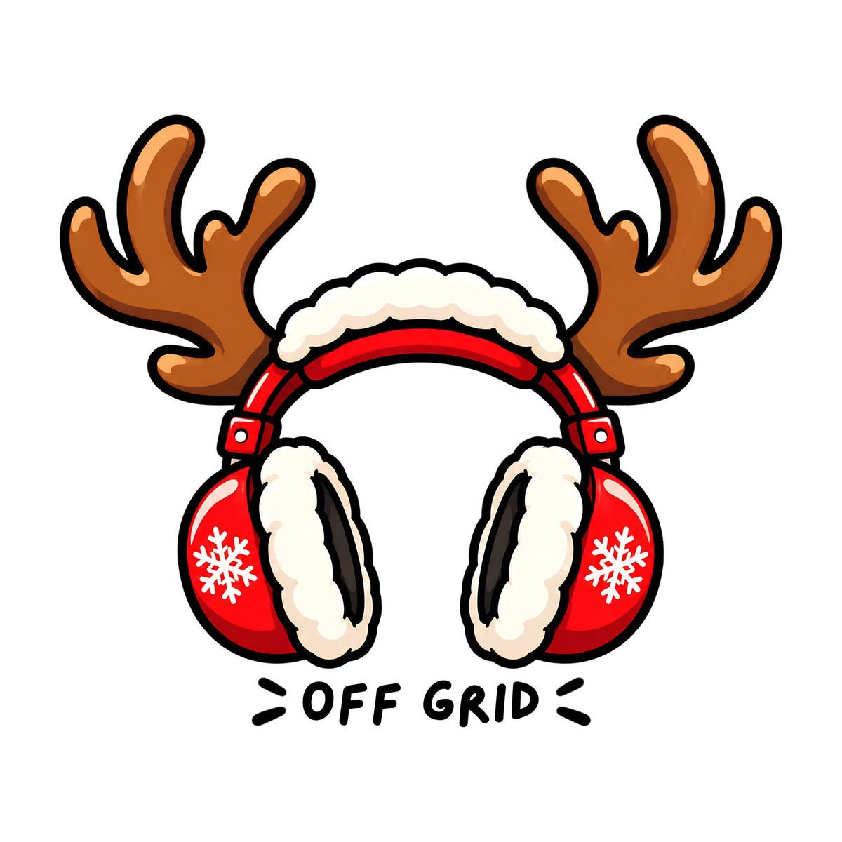 Off Grid Reindeer Earmuffs