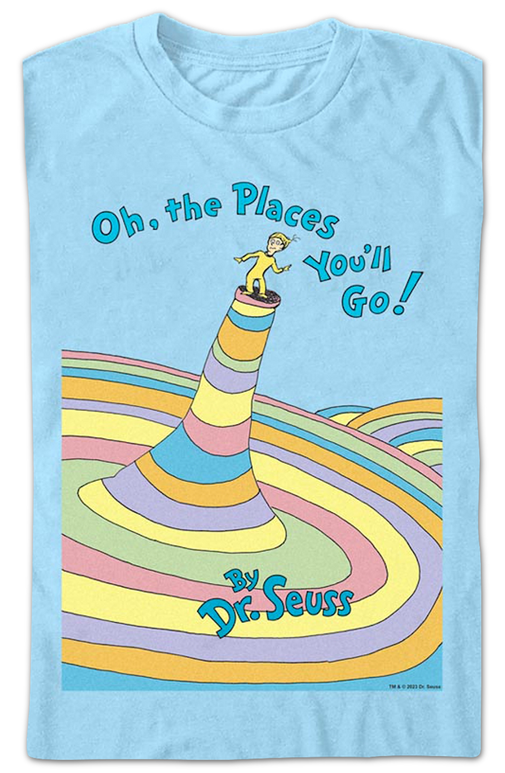 Oh, The Places You'll Go Cover Dr. Seuss T-Shirt product image 2