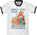 Only You Can Prevent Wildfires Smokey Bear Ringer Shirt product image 1